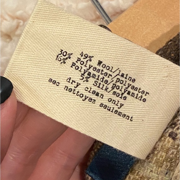 Cartonnier Plaid Wool Blend Pencil Skirt - Picture 7 of 8